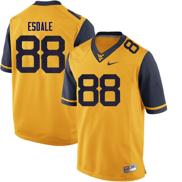 Men #88 Isaiah Esdale West Virginia Mountaineers College Football Jerseys Sale-Gold
